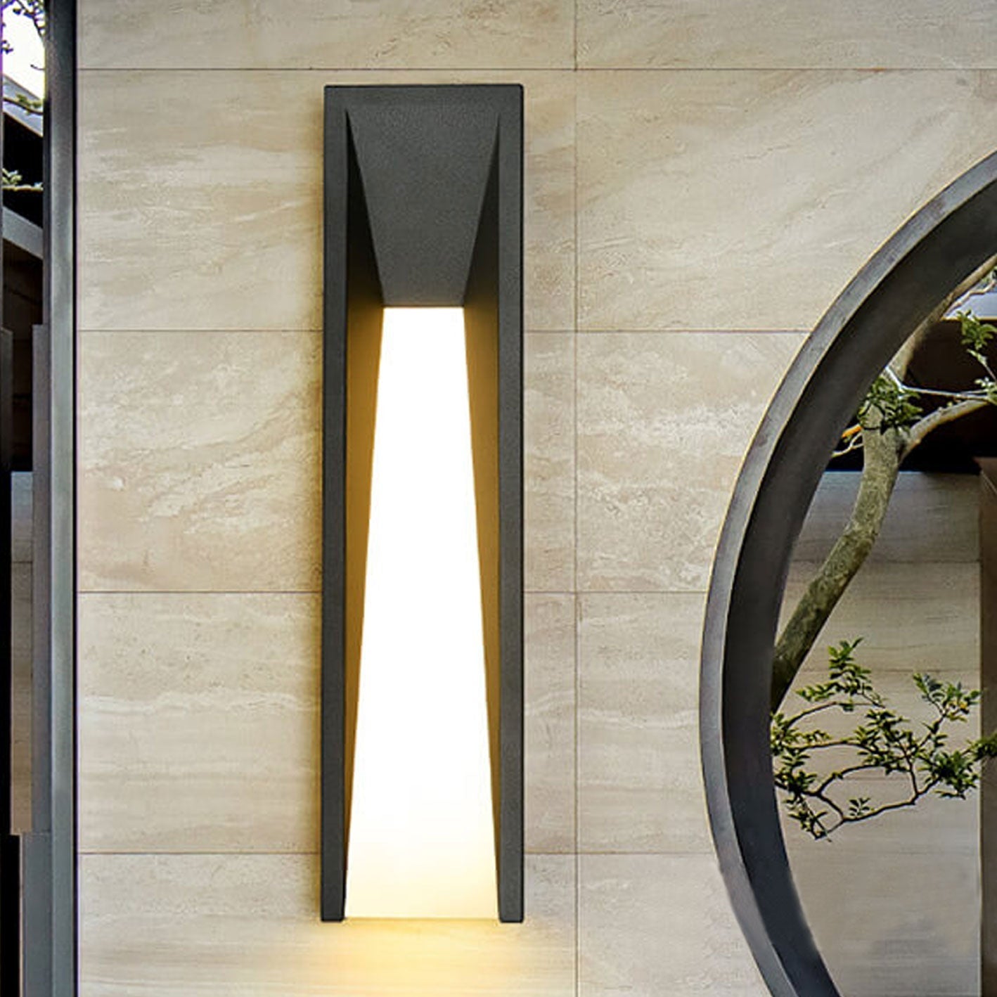 Waterproof Simple Strip Design LED Outdoor Wall Sconce Lamp