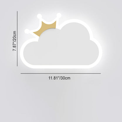 Creative Crown Clouds Iron LED Wall Sconce Lamp