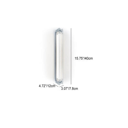 Industrial Style Simple Glass Strip LED Wall Sconce Lamp