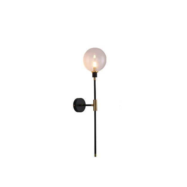 Light Magic Bean Glass Long Arm 1-Light Wall Sconce Lamp