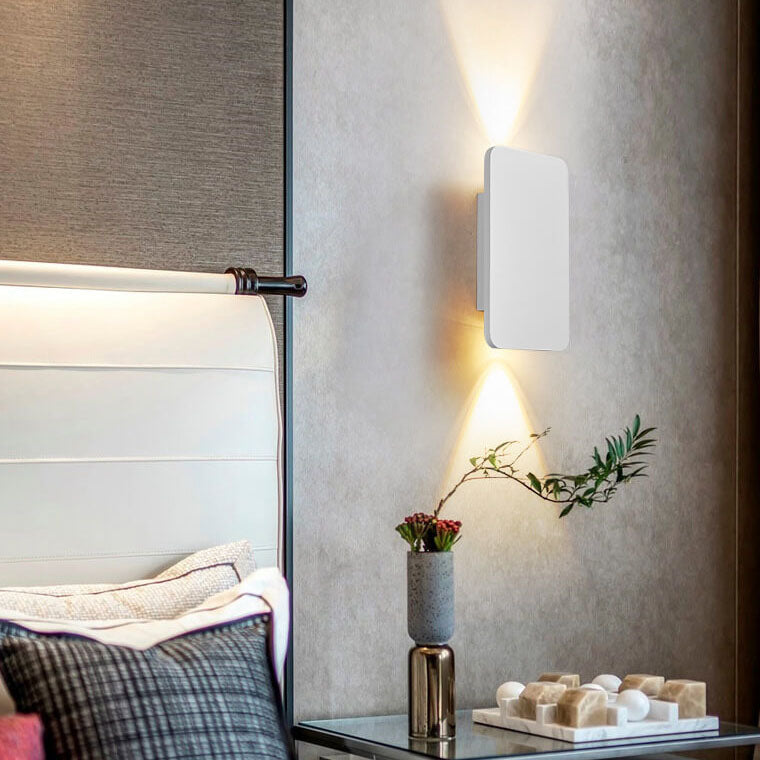 Nordic Minimalist Aluminum Flat Panel LED Wall Sconce