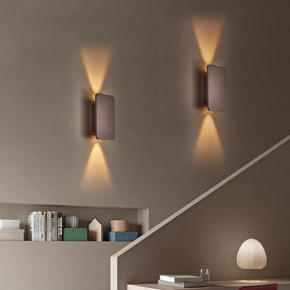Nordic Minimalist Aluminum Flat Panel LED Wall Sconce