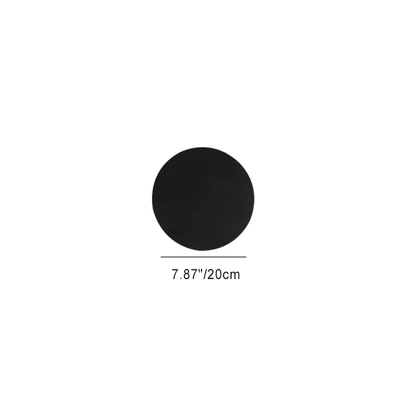 Modern Minimalist Round Eclipse Iron LED Wall Sconce Lamp
