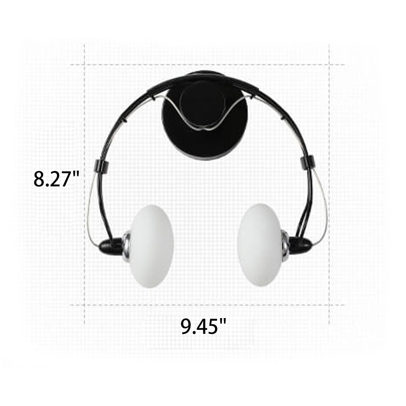 Glass Creative Headphone Design 2-Light Wall Sconce Lamp