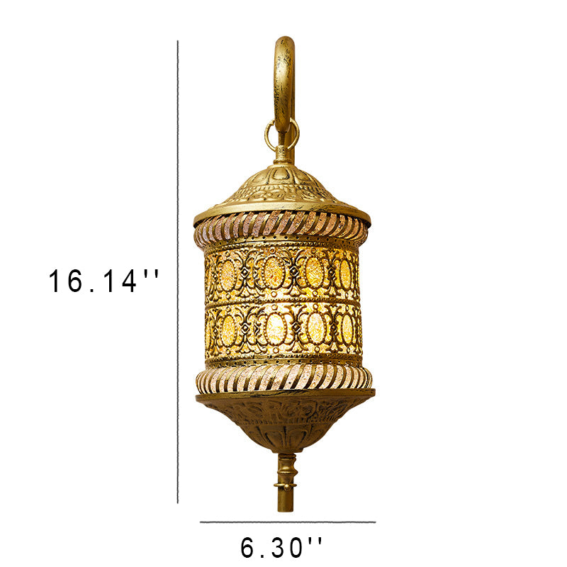 Iron Retro European Color Shade 1-Light Wall Sconce Lamp