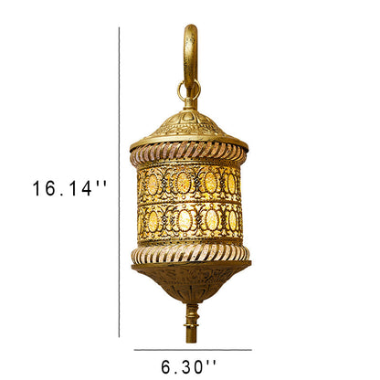 Iron Retro European Color Shade 1-Light Wall Sconce Lamp