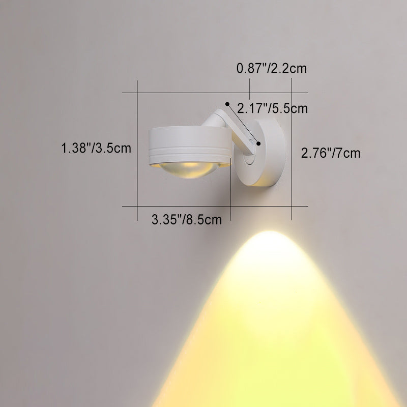 Simplicity Cylinder Aluminum 1-Light Wall Sconce Lamp