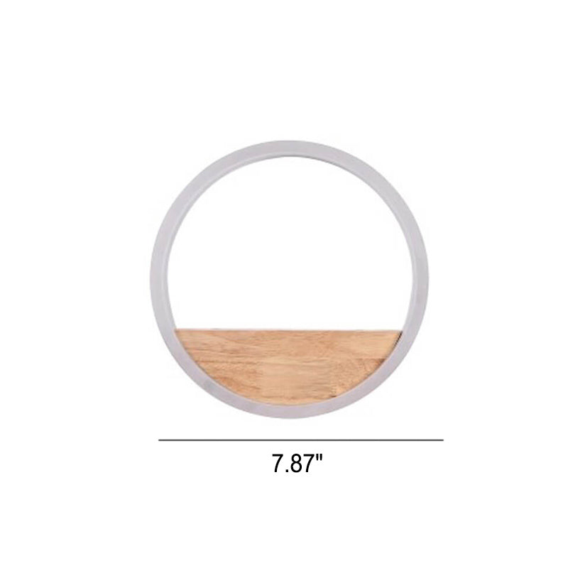Solid Acrylic Storage Decoration Round LED Wall Sconce Lamp