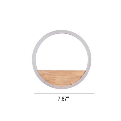 Solid Acrylic Storage Decoration Round LED Wall Sconce Lamp
