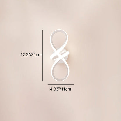 Creative Spiral Ring Iron Silicone LED Wall Sconce Lamp