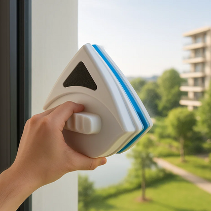 Magnetic Window Cleaner with Dual-Sided Pads