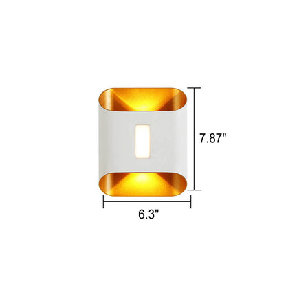 Aluminum Lens Outdoor Waterproof Patio LED Wall Sconce Lamp