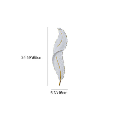 Nordic Feather Hardware Resin LED Wall Sconce Lamp