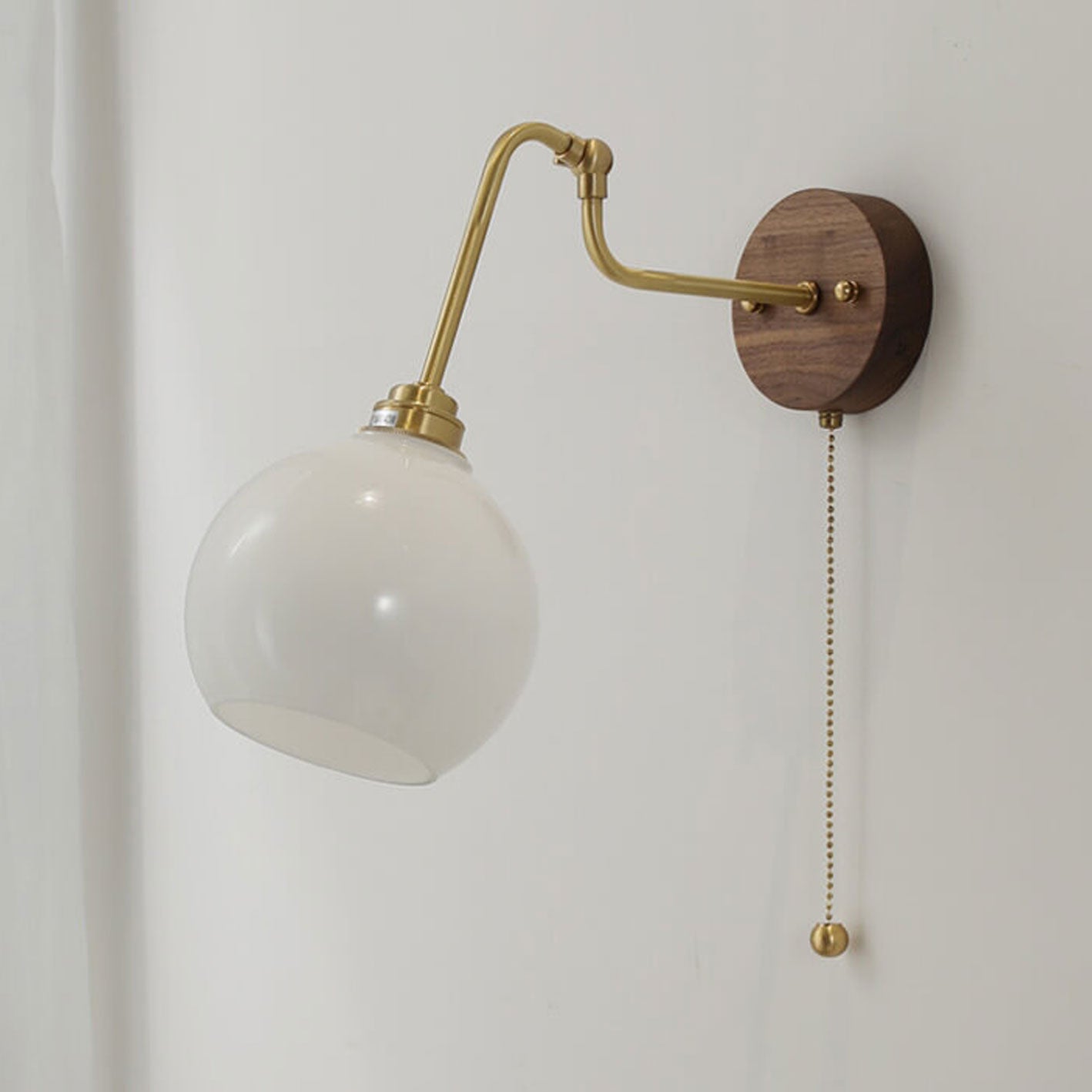 Japanese Glass Adjustable Design LED Wall Sconce Lamp