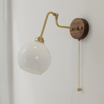 Japanese Glass Adjustable Design LED Wall Sconce Lamp