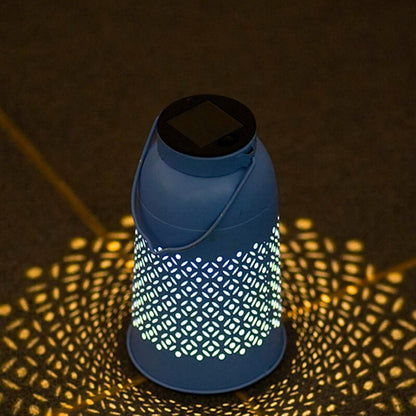 Solar Design Hollow Pattern LED Outdoor Decorative Light