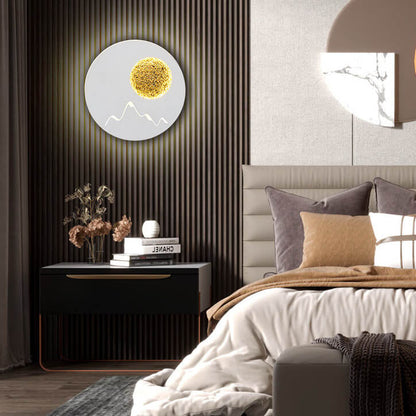 Nordic Round Planet Decorative 1-Light LED Wall Sconce Lamp