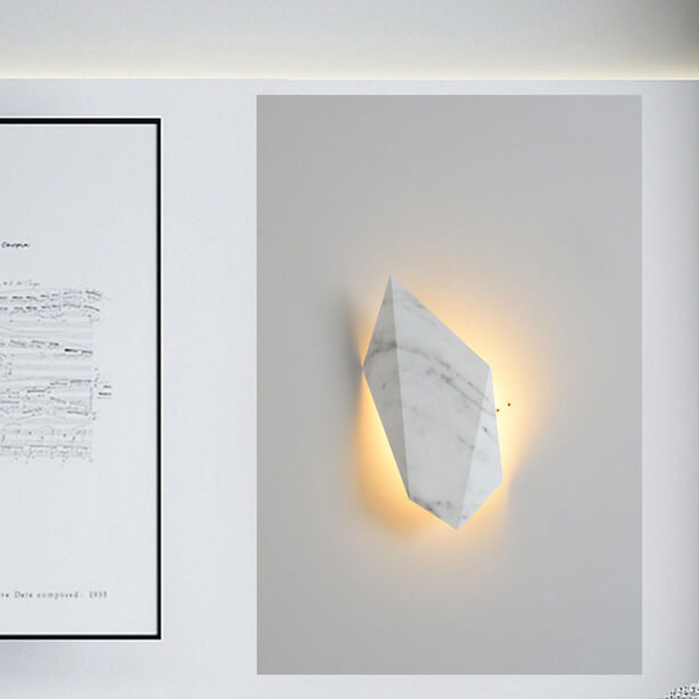 Nordic Iron Geometric Rhombus Design LED Wall Sconce Lamp