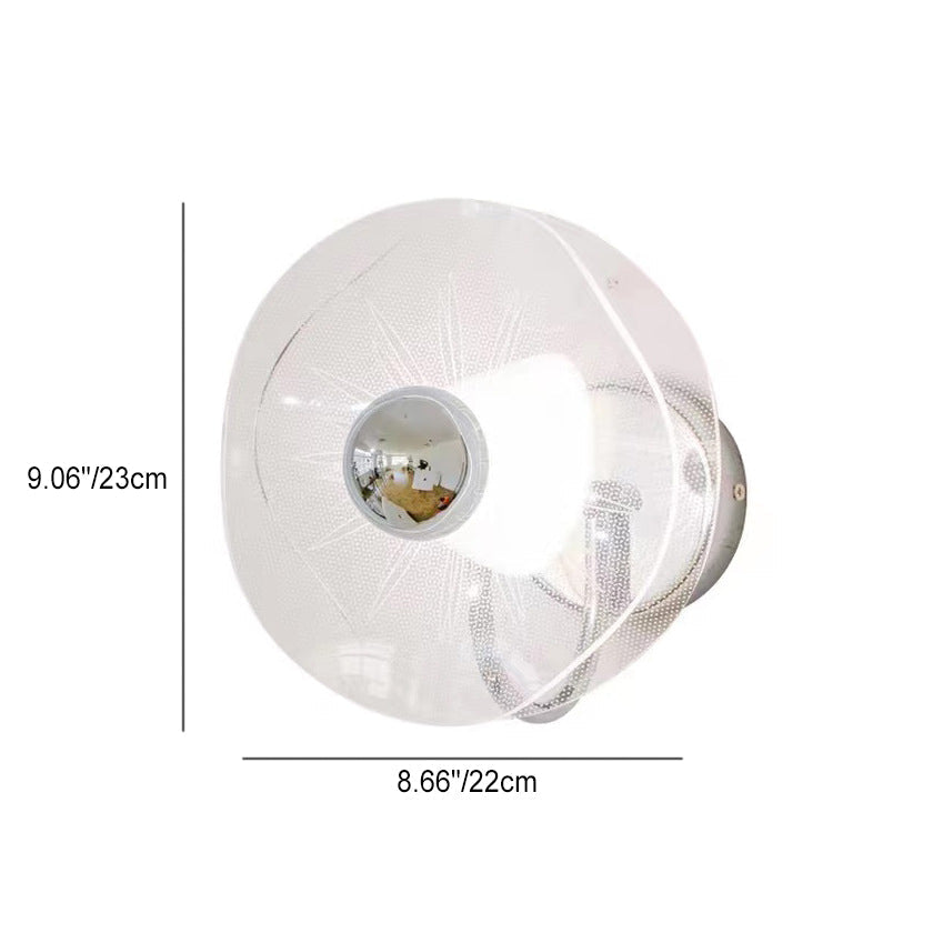 Nordic Acrylic Flower Shade Hardware LED Wall Sconce Lamp