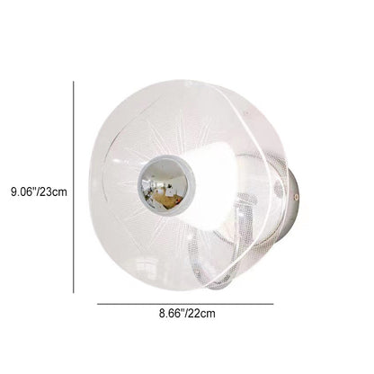 Nordic Acrylic Flower Shade Hardware LED Wall Sconce Lamp