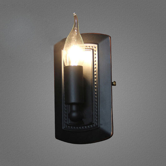Retro Iron Square Box Design 1-Light Wall Sconce Lamp