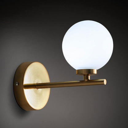 Milk Ball Metal Magic Bean 1/2/3 Light Wall Sconce Lamp