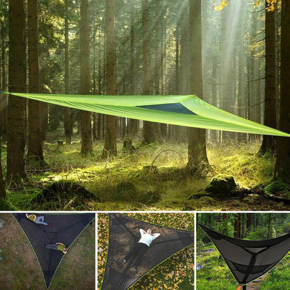 Triangle Hammock with Three-Point Anchor System