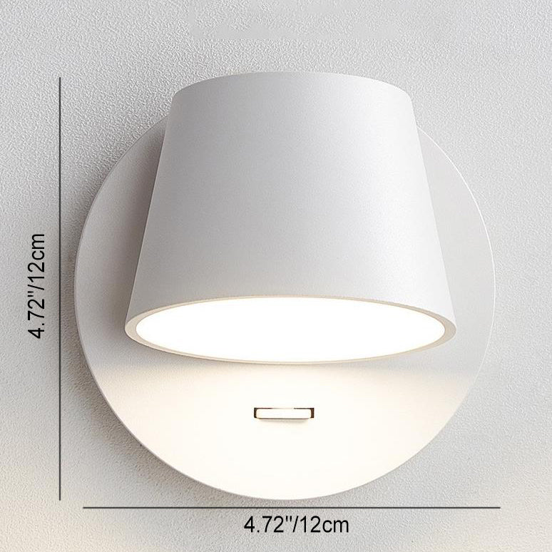 Dome Rotatable Aluminum LED Reading Wall Sconce Lamp