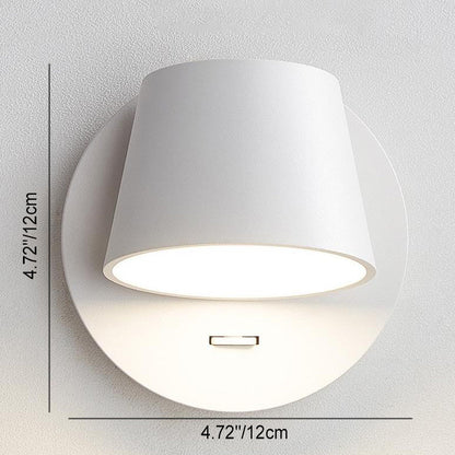 Dome Rotatable Aluminum LED Reading Wall Sconce Lamp