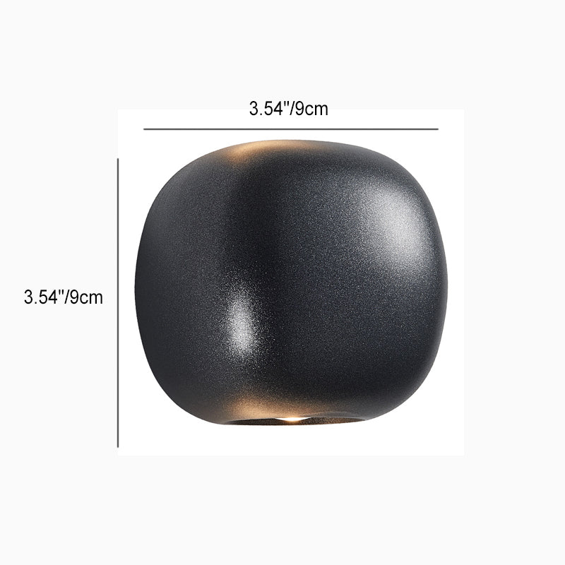 Modern Simplicity Aluminum Spherical LED Wall Sconce Lamp