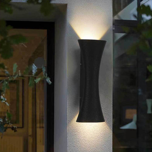 Waterproof Illuminated Aluminum Lens LED Wall Sconce Lamp