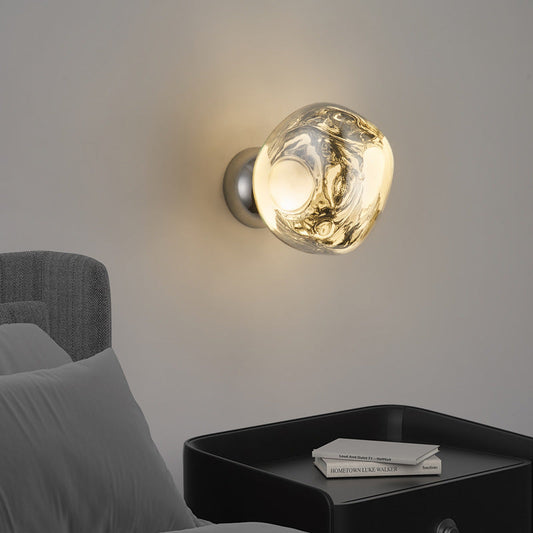 Art Deco Lava Ball Acrylic Hardware LED Wall Sconce Lamp