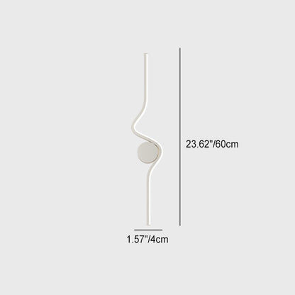 Iron Aluminum Silicone Long Strip LED Wall Sconce Lamp