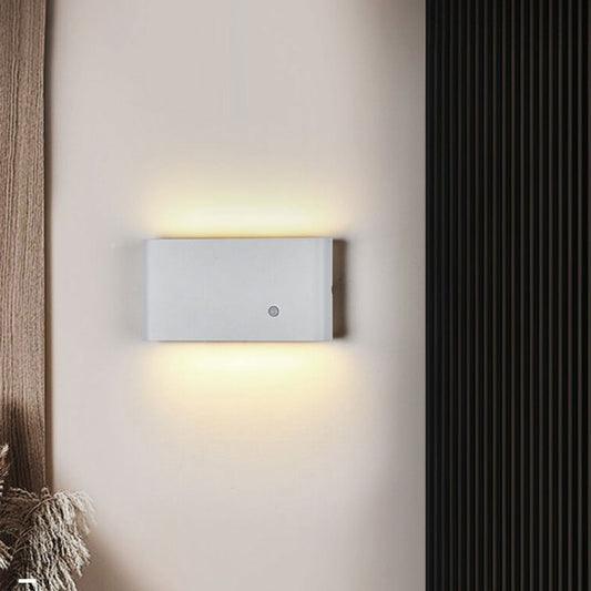 Human Rechargeable Magnetic LED Outdoor Wall Sconce Lamp