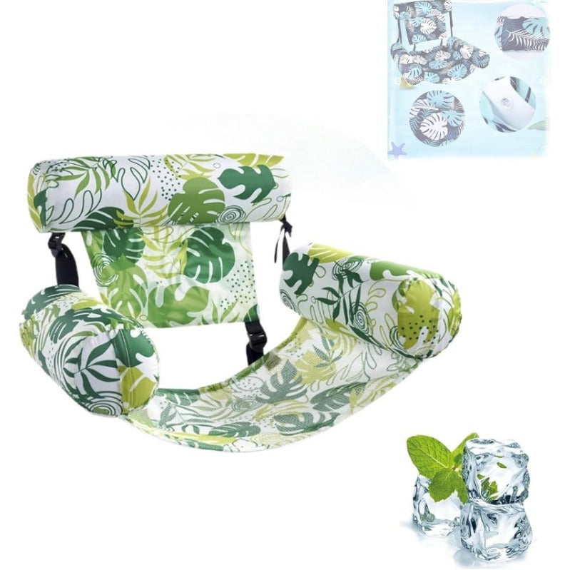 Inflatable Pool Float Chair with Mesh Seat