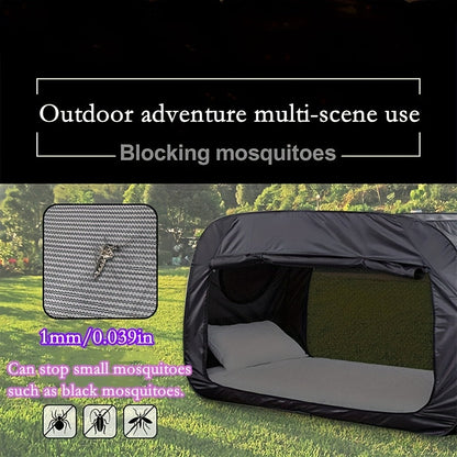 Foldable Tent Bed with Zip Closure and Mesh Vents
