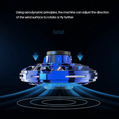 Hand-Controlled Hovering Spinner with LED Lights
