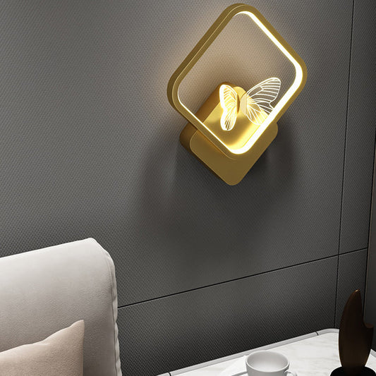 Modern Nordic Iron Creative Butterfly LED Wall Sconce Lamp