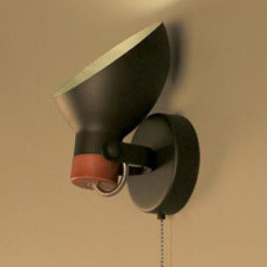 Iron Round Head Rotatable 1-Light Wall Sconce Lamp