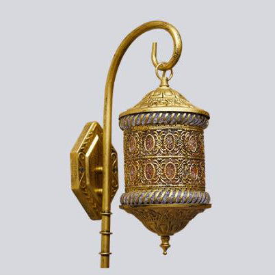 Iron Retro European Color Shade 1-Light Wall Sconce Lamp