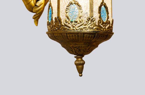 Boho Iron Mediterranean Style 1-Light Wall Sconce Lamp