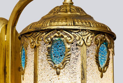 Boho Iron Mediterranean Style 1-Light Wall Sconce Lamp