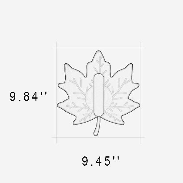 Art Deco Acrylic Maple Leaf Shape LED Wall Sconce Lamp
