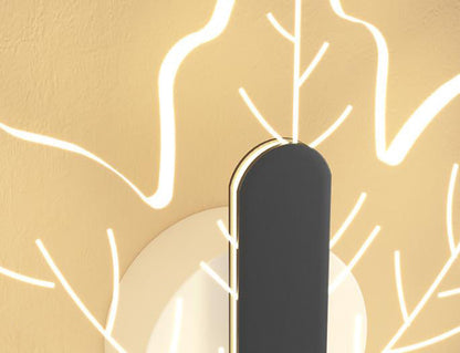 Art Deco Acrylic Maple Leaf Shape LED Wall Sconce Lamp