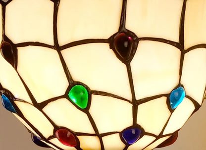 Tiffany Stained Glass Bowl 1-Light Wall Sconce Lamp