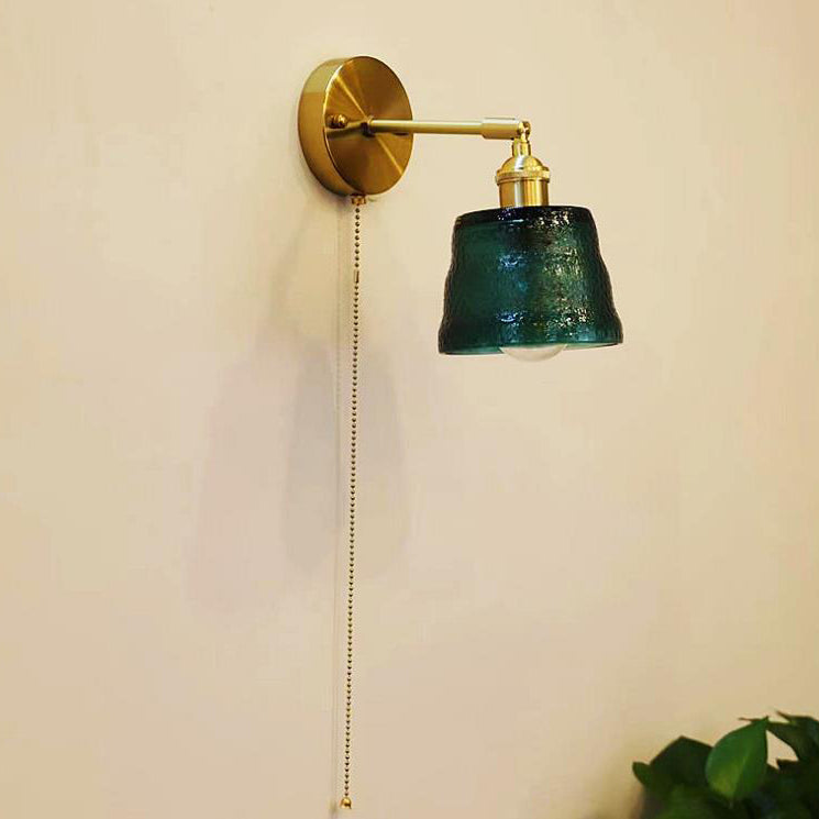 Nordic Glass Creative Zipper 1-Light Wall Sconce Lamp