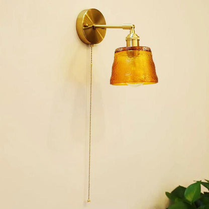 Nordic Glass Creative Zipper 1-Light Wall Sconce Lamp