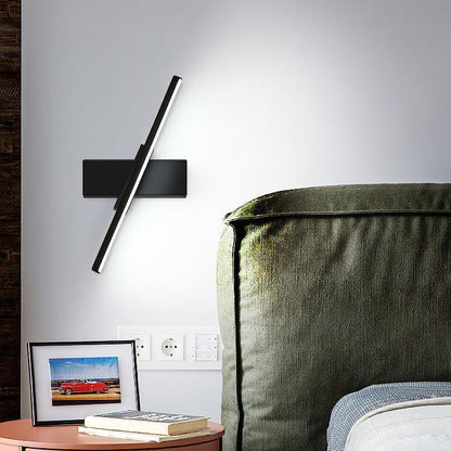 Iron Long Bar Design Rotatable LED Wall Sconce Lamp