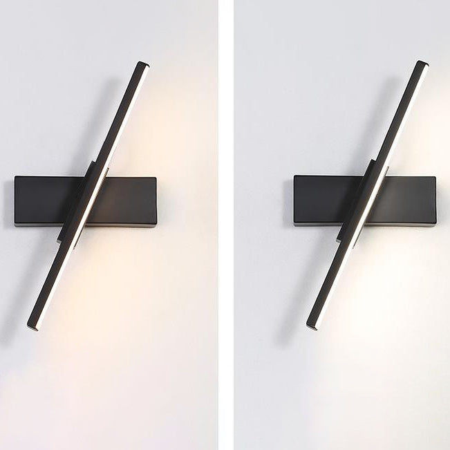 Iron Long Bar Design Rotatable LED Wall Sconce Lamp