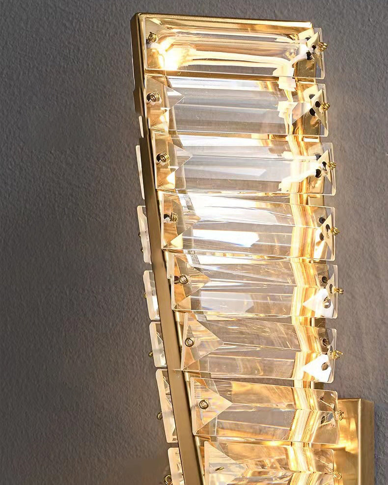 Crystal Light Luxury Spiral Design LED Wall Sconce Lamp